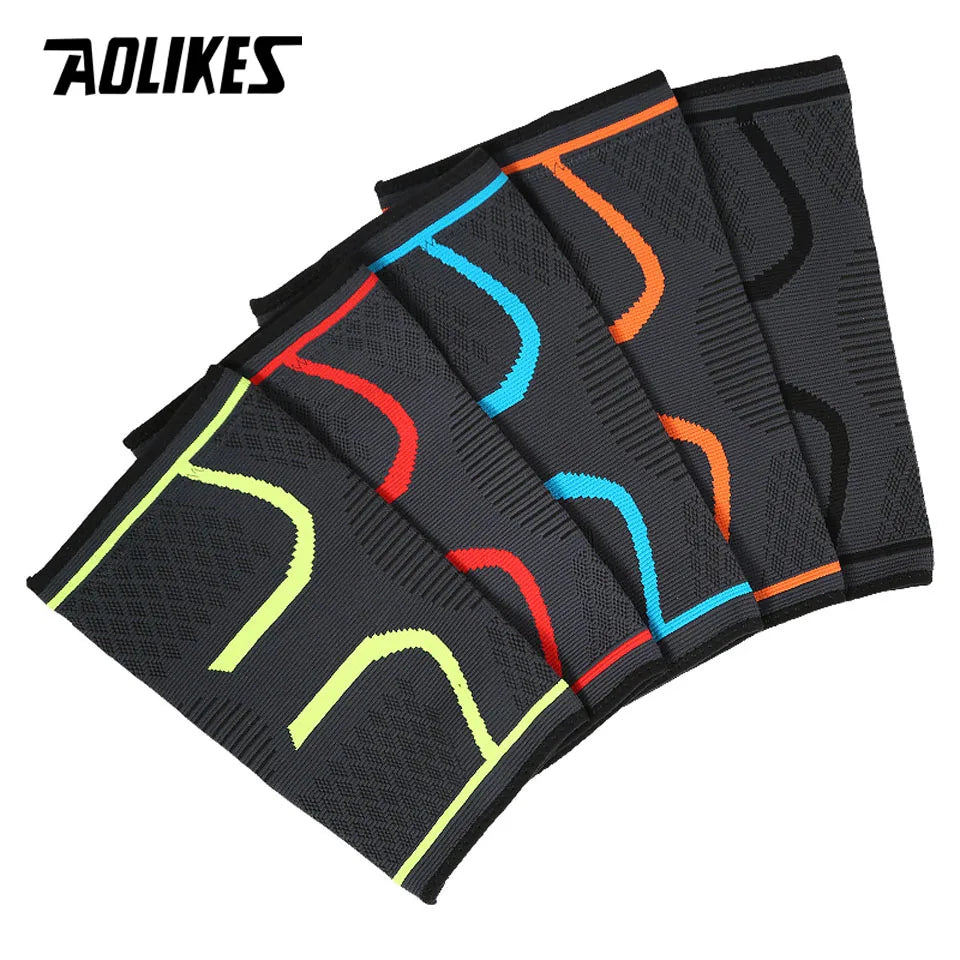 1PCS Fitness Running Cycling Knee Support Braces Elastic Nylon Sport Compression Knee Pad Sleeve for Basketball Volleyball