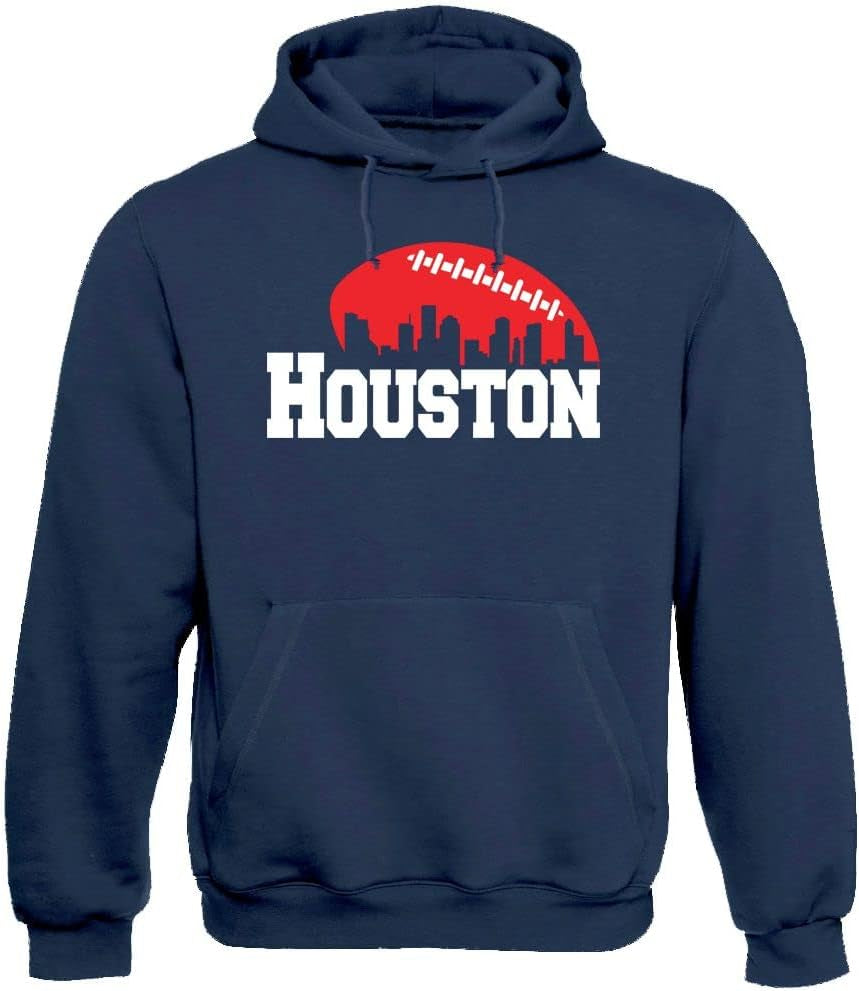 City Skyline Men'S Hoodie for Football Fans