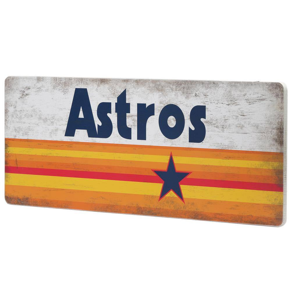 Houston Astros MDF Wood Wall Art