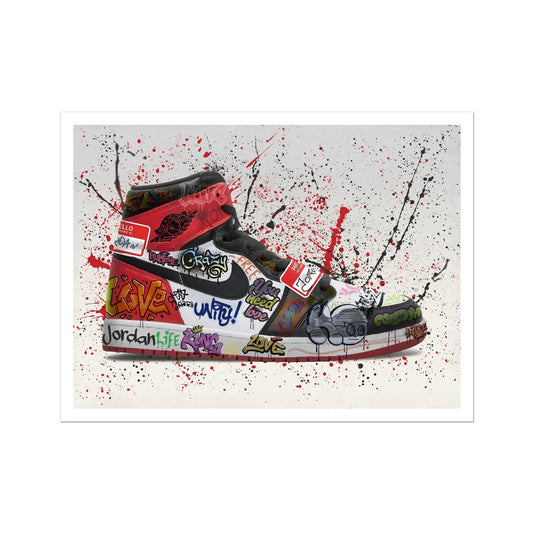 Jordan 1 OG Graffiti Canvas Print