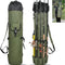 Fishing Rod Bag Pole Holder, Portable Fishing Rod Case Carrier Canvas Pole Storage Bag Travel Carry Case Waterproof Fishing Tackle Gear Organizer