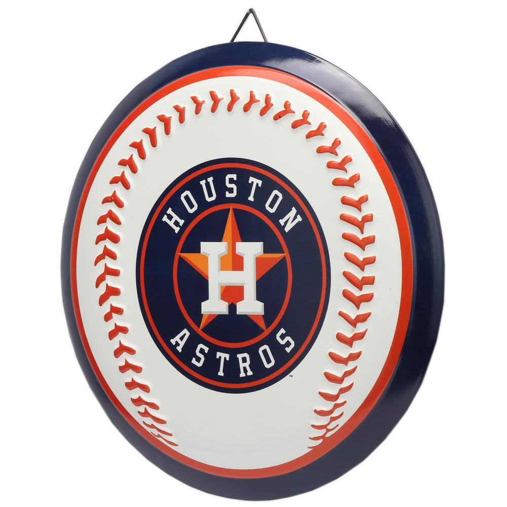 Houston Astros round Baseball Metal Sign