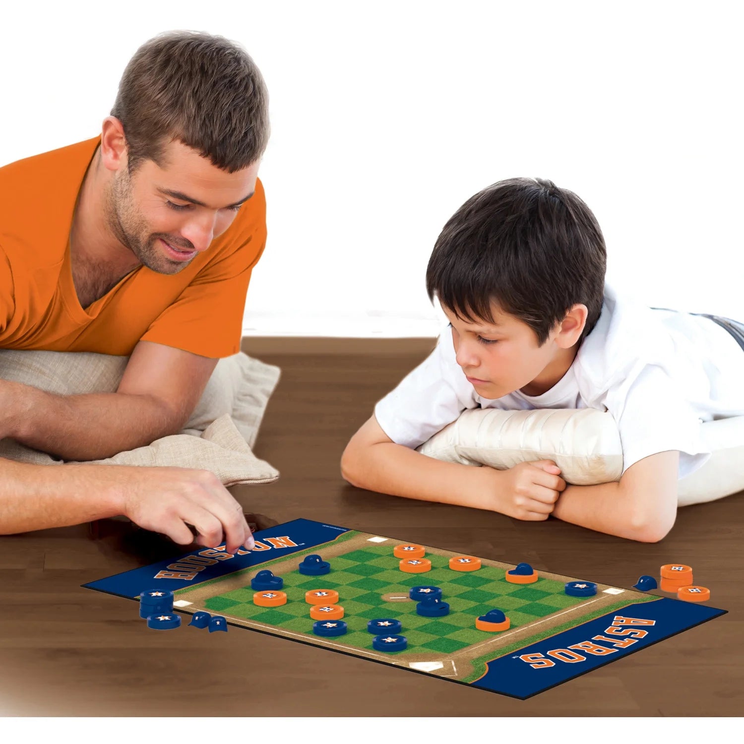 Officially Licensed MLB Houston Astros Checkers Board Game for Families and Kids Ages 6 and Up