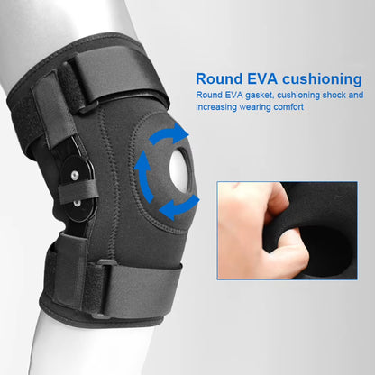 Hinged Knee Brace Support Side Patella Stabilizers with Strap Sports Knee Protective Pads for Knee Protection and Pain Relief