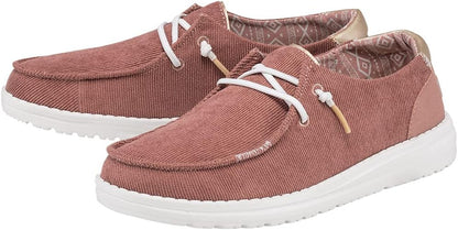 Women'S Wendy Corduroy Desert Rose Size 8 | Women’S Shoes | Women’S Lace up Loafers | Comfortable & Light-Weight