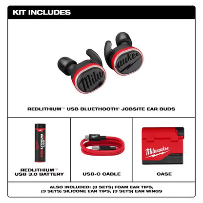 REDLITHIUM USB Bluetooth Jobsite Ear Buds