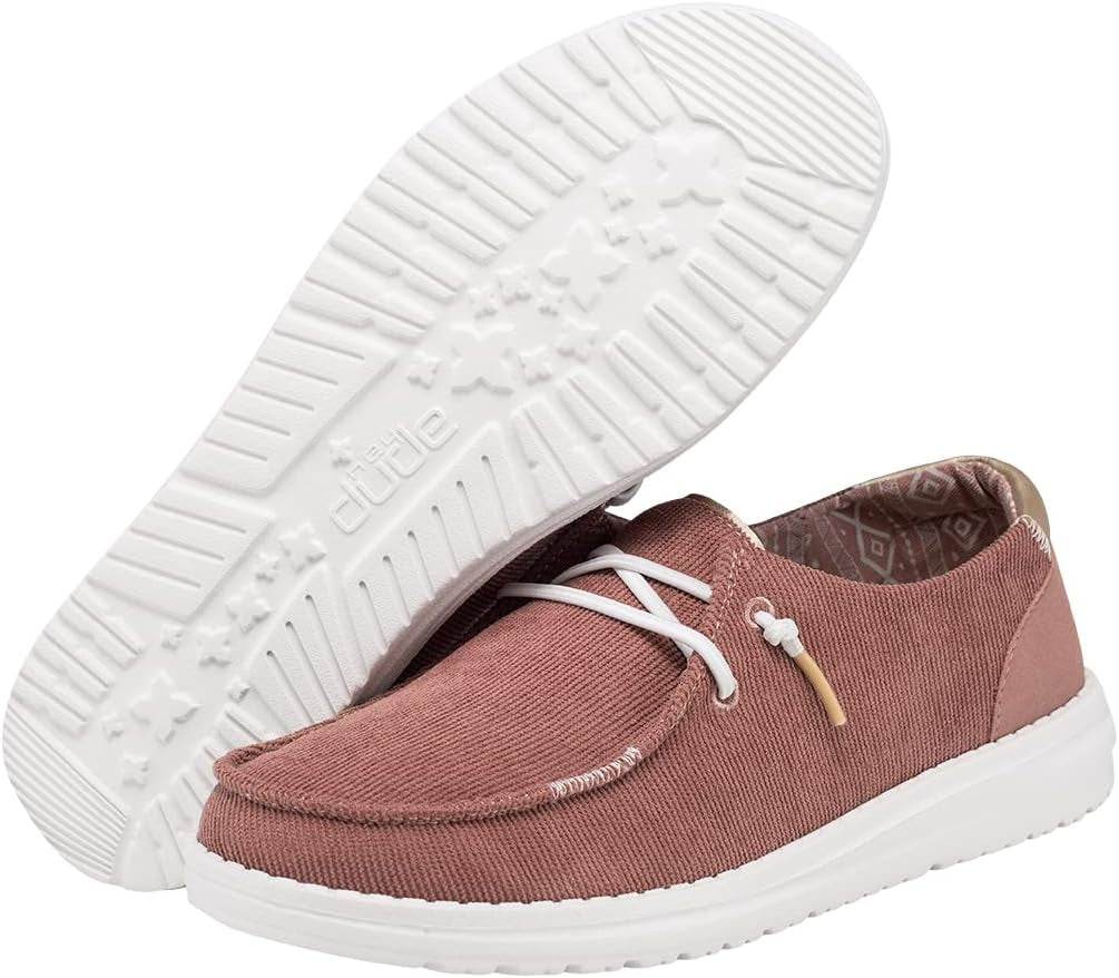 Women'S Wendy Corduroy Desert Rose Size 8 | Women’S Shoes | Women’S Lace up Loafers | Comfortable & Light-Weight