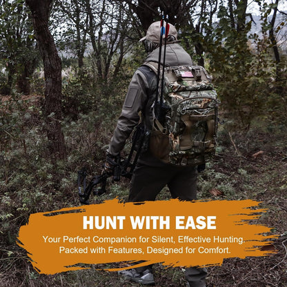 Hunting Backpack, Outdoor Hunting Pack with Rifle Holder, Hunting Backpacks F...