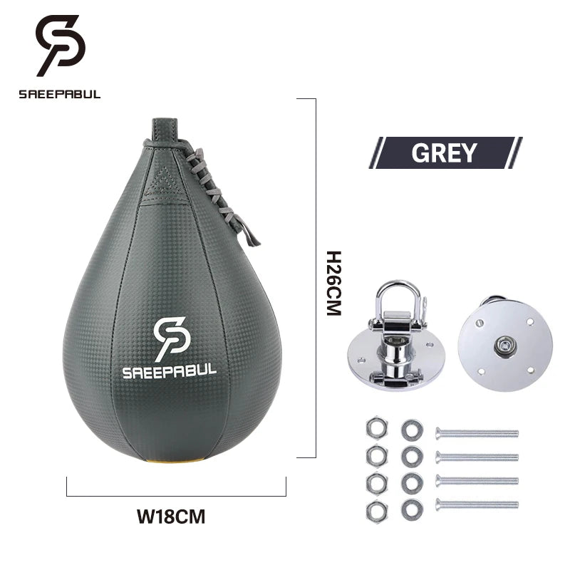 Free Shipping Boxing Speed Ball Set Fitness Boxing Pear Speed Ball Reflex Inflate Punching Speed Bag Training Ball Accessory