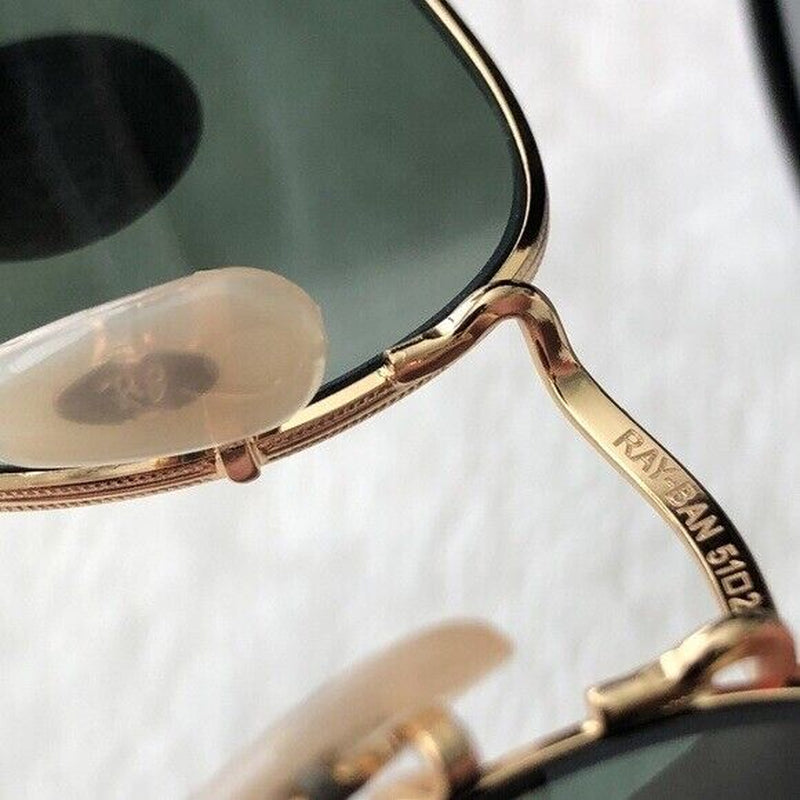 Ray-Ban Hexagonal RB3548 Gold Frame/ Green G15 Sunglasses