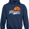 Cityscape Skyline Men'S Hoodie Sweatshirt for Baseball Fans